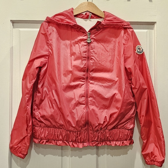 Moncler Girl's Hooded Wind Resistant Jacket - Picture 2 of 12